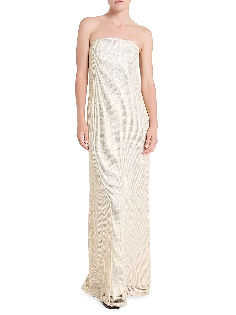 TWP Women's Carolyns Sequin Strapless Gown | Thumbnail 3 TWP Women's Carolyns Sequin Strapless Gown | Thumbnail 3