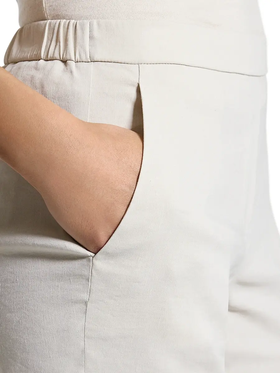 Theory Women's Treeca Linen Pull-On Crop Pants | Thumbnail 6 Theory Women's Treeca Linen Pull-On Crop Pants | Thumbnail 6