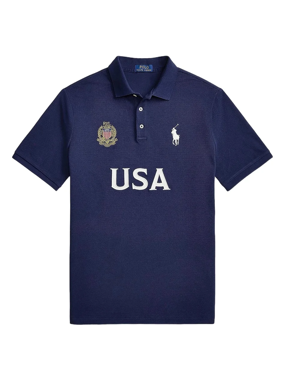 Men's USA Knit Cotton Polo Shirt