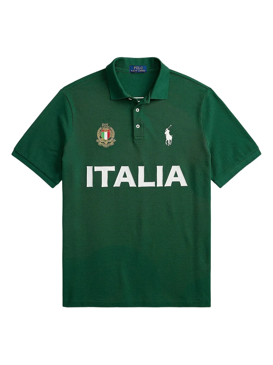 Men's Italia Knit Cotton Polo Shirt Men's Italia Knit Cotton Polo Shirt