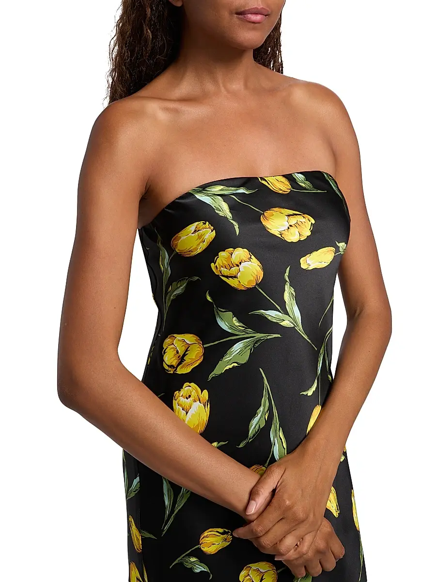 Rodarte Women's Tulip Silk Satin Strapless Gown | Thumbnail 6 Rodarte Women's Tulip Silk Satin Strapless Gown | Thumbnail 6