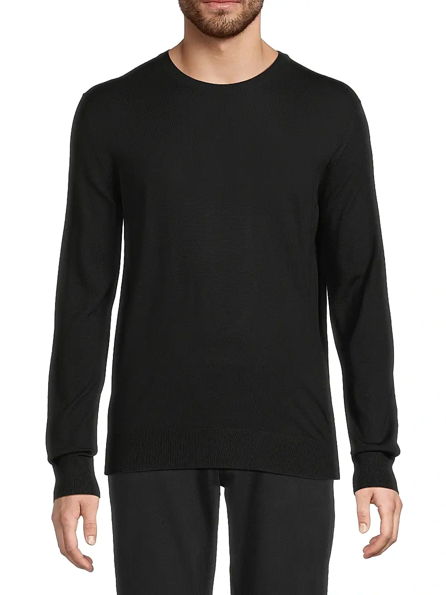 Stefano Ricci Men's Ribbed Wool Sweater | Thumbnail 3 Stefano Ricci Men's Ribbed Wool Sweater | Thumbnail 3