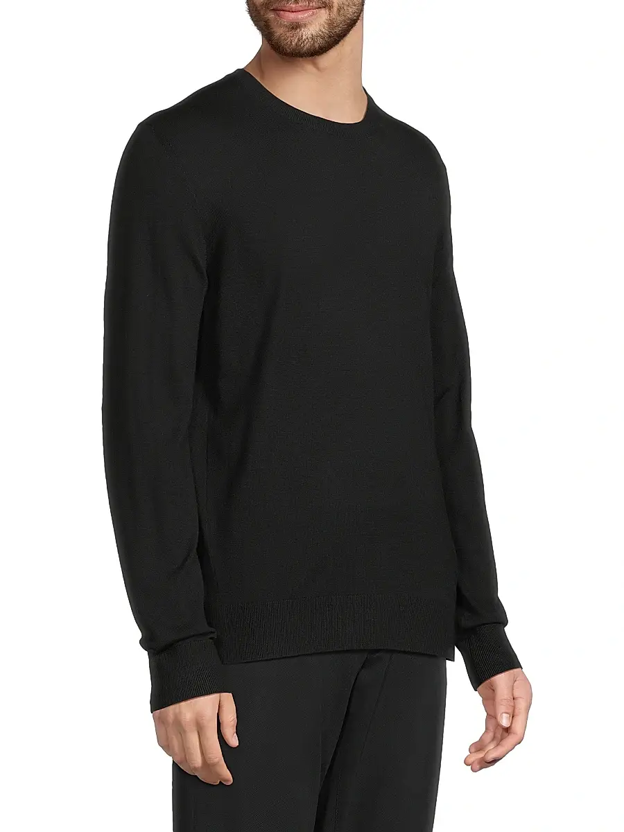 Stefano Ricci Men's Ribbed Wool Sweater | Thumbnail 4 Stefano Ricci Men's Ribbed Wool Sweater | Thumbnail 4
