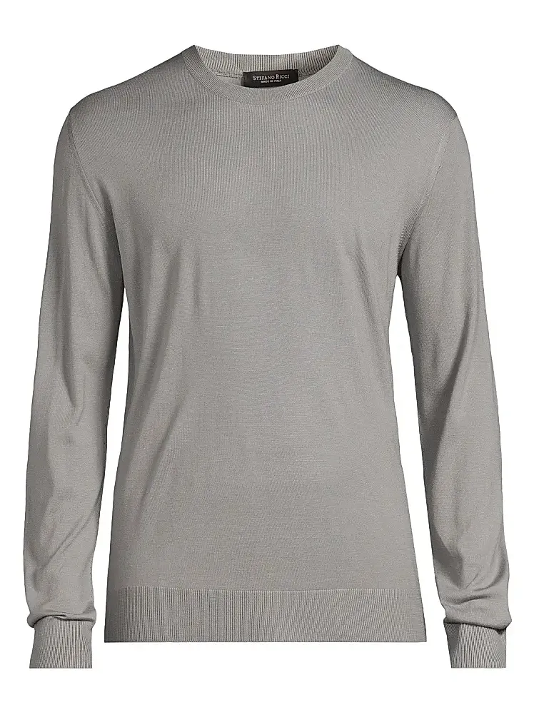 Men's Ribbed Wool Sweater Men's Ribbed Wool Sweater