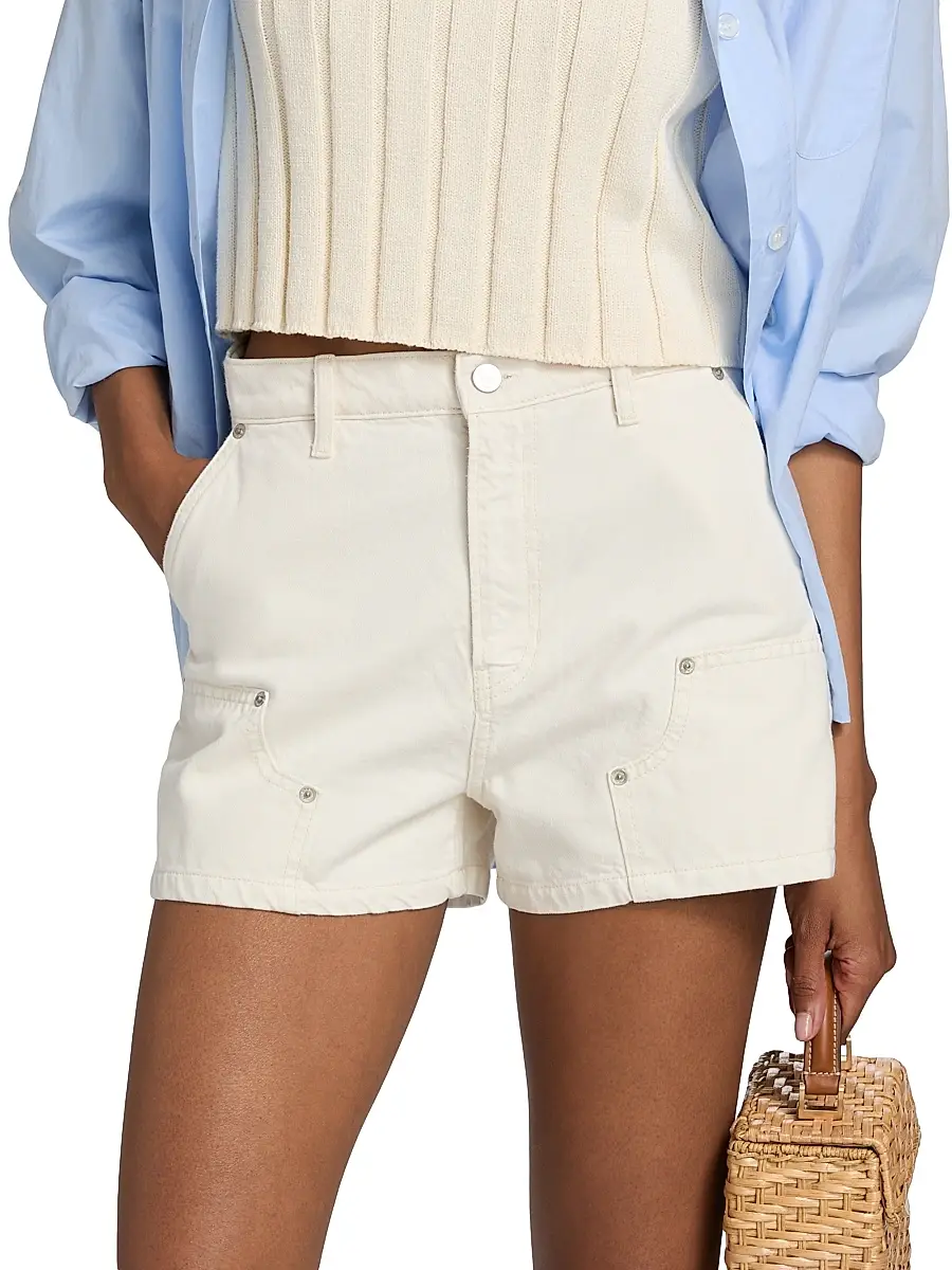 Reformation Women's Blake High-Rise Utility Denim Shorts | Thumbnail 3