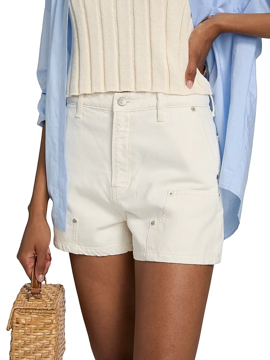 Reformation Women's Blake High-Rise Utility Denim Shorts | Thumbnail 6