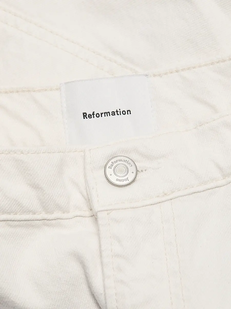 Reformation Women's Blake High-Rise Utility Denim Shorts | Thumbnail 7