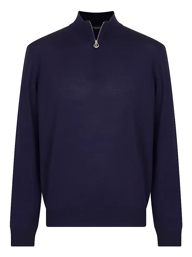 Men's Wool Quarter-Zip Sweater Men's Wool Quarter-Zip Sweater
