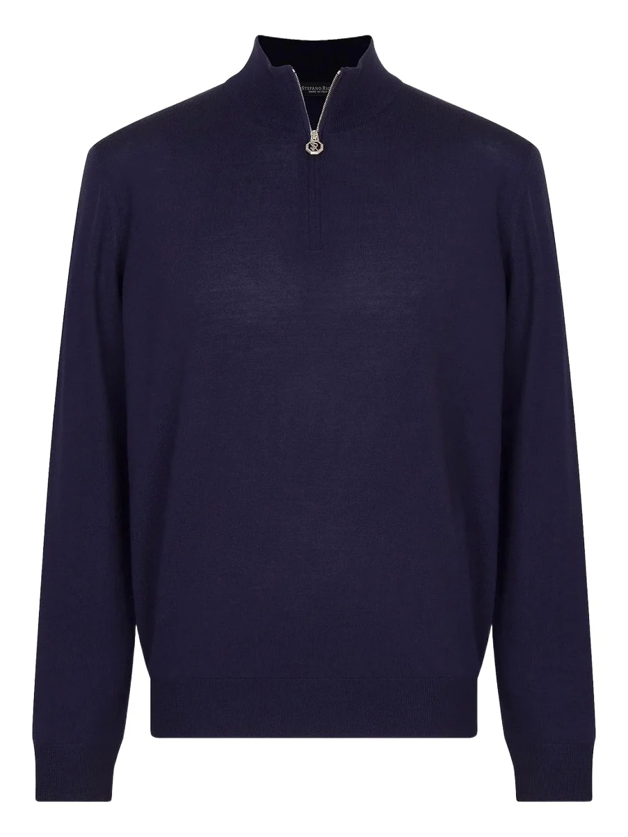 Men's Wool Quarter-Zip Sweater