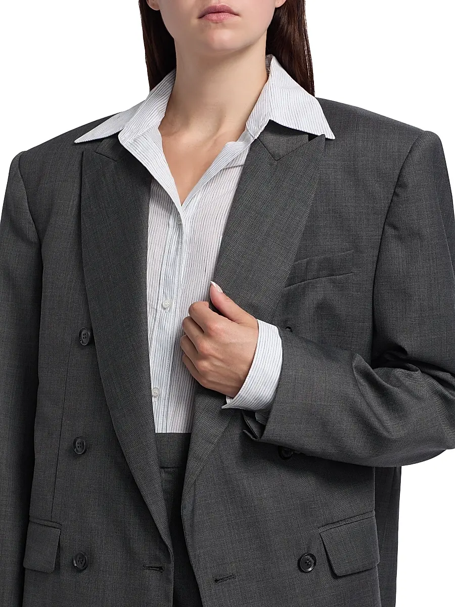 Ronny Kobo Women's 1988 Double-Breasted Wool-Blend Blazer | Thumbnail 6 Ronny Kobo Women's 1988 Double-Breasted Wool-Blend Blazer | Thumbnail 6