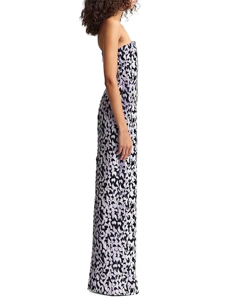 16Arlington Women's Minelli Embroidered Column Gown | Thumbnail 4 16Arlington Women's Minelli Embroidered Column Gown | Thumbnail 4