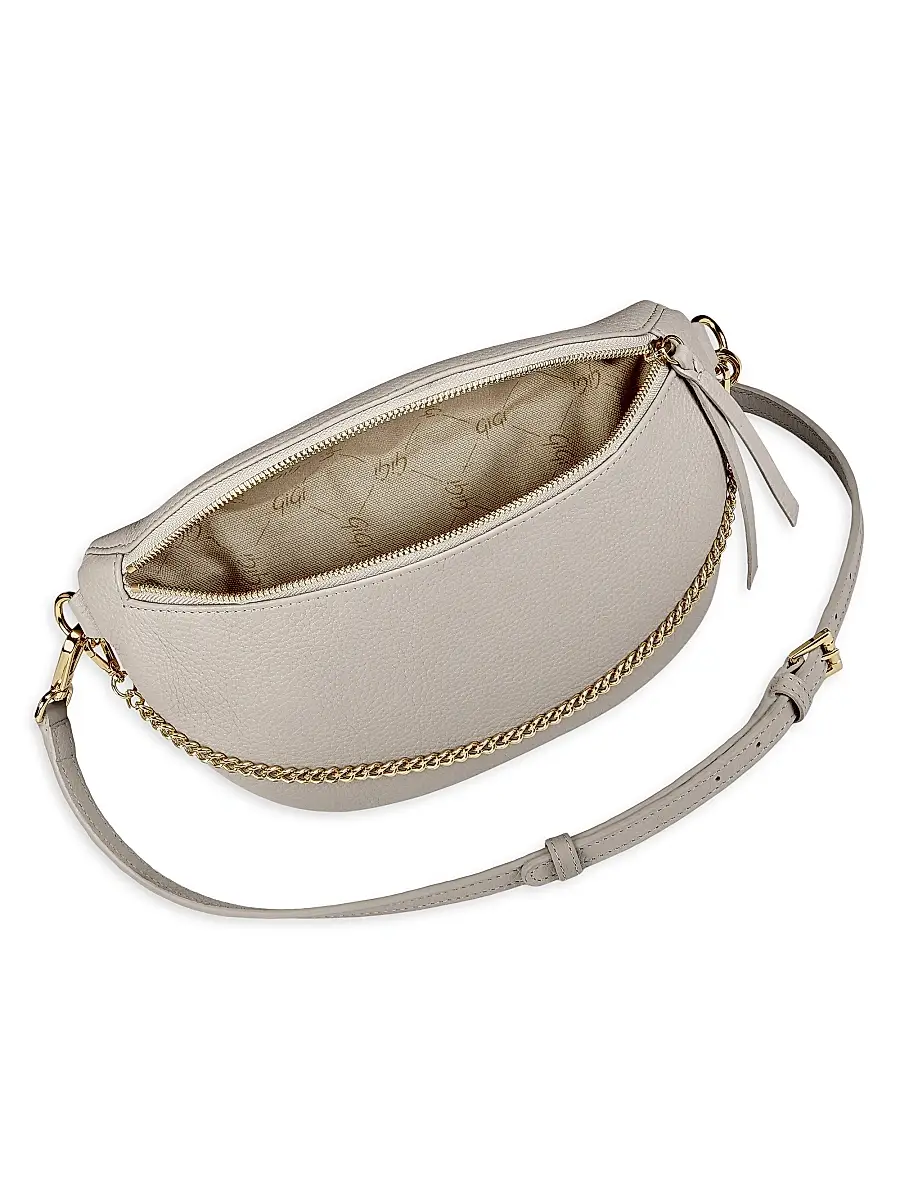 GiGi New York Women's Beck Pebbled Leather Sling Bag - Beechwood | Thumbnail 3 GiGi New York Women's Beck Pebbled Leather Sling Bag - Beechwood | Thumbnail 3