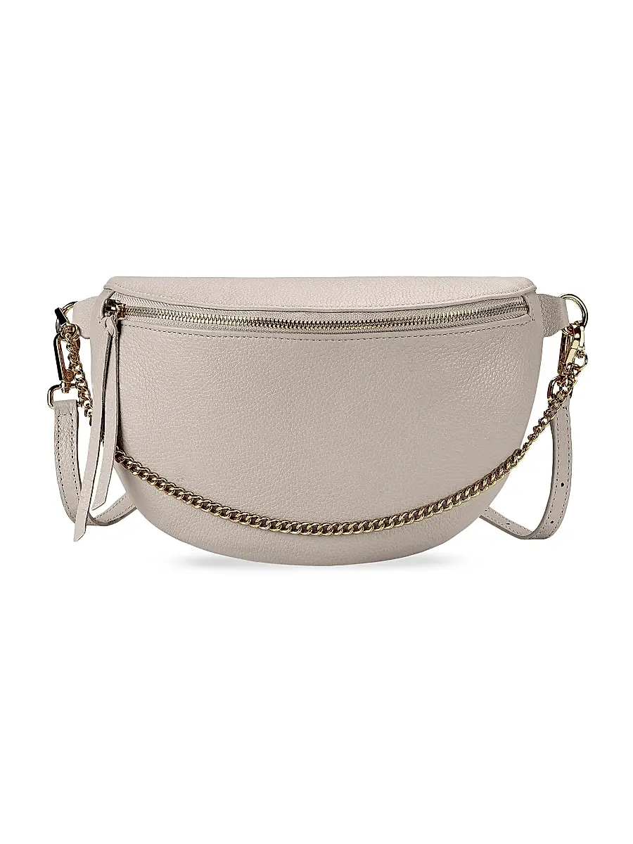 GiGi New York Women's Beck Pebbled Leather Sling Bag - Beechwood | Image 1 GiGi New York Women's Beck Pebbled Leather Sling Bag - Beechwood | Image 1