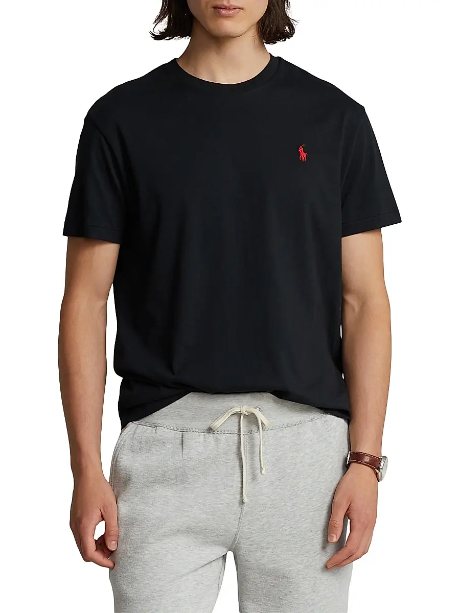 Polo Ralph Lauren Men's Jersey Crewneck Classic-Fit T-Shirt | Thumbnail 3 Polo Ralph Lauren Men's Jersey Crewneck Classic-Fit T-Shirt | Thumbnail 3