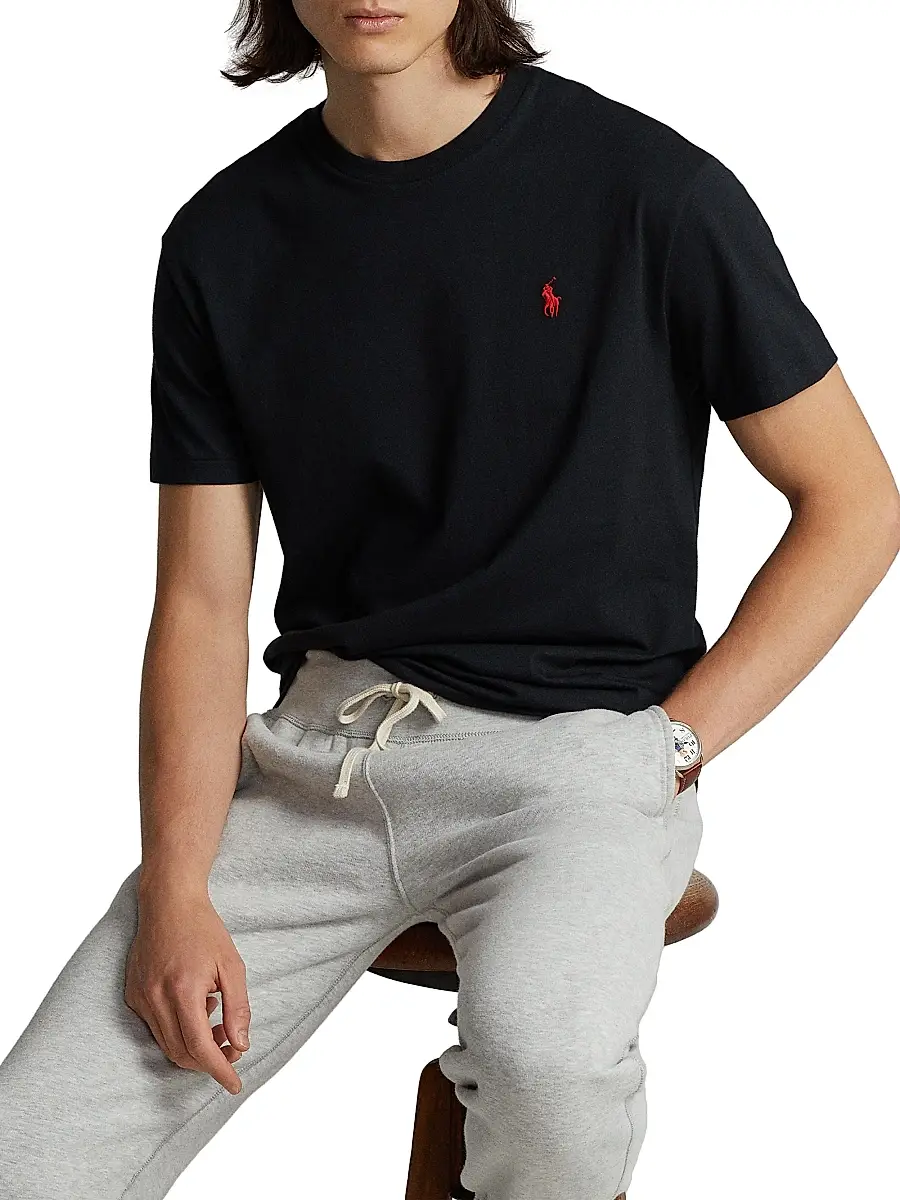 Polo Ralph Lauren Men's Jersey Crewneck Classic-Fit T-Shirt | Thumbnail 5 Polo Ralph Lauren Men's Jersey Crewneck Classic-Fit T-Shirt | Thumbnail 5