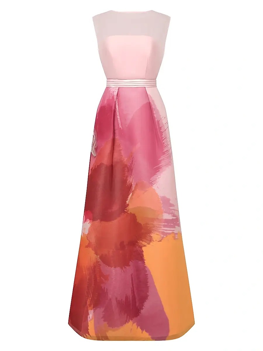 Women's Tess Floral Chiffon Gown Women's Tess Floral Chiffon Gown