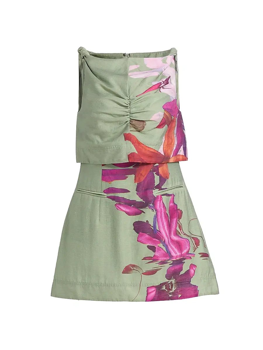 AMUR Women's Pyper Floral Minidress - River Lily Rapids | Image 1 AMUR Women's Pyper Floral Minidress - River Lily Rapids | Image 1