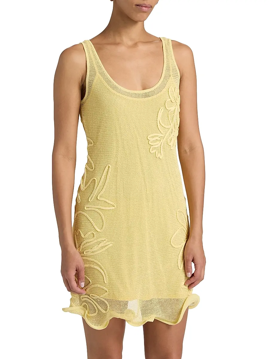 Amur Women's Alemeda Floral-Embroidered Minidress | Thumbnail 4 Amur Women's Alemeda Floral-Embroidered Minidress | Thumbnail 4