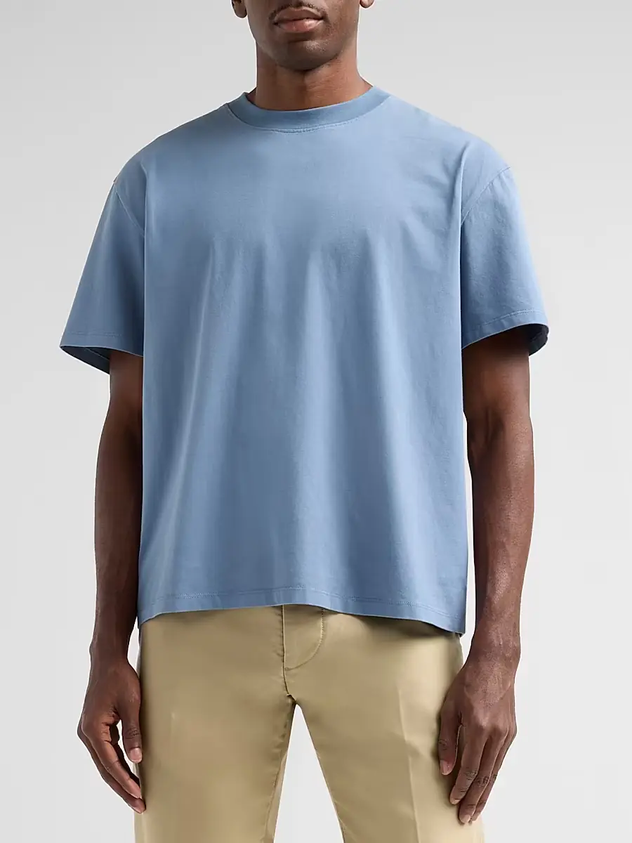 Nahmias Men's Daydreaming Logo-Appliqué Cotton Boxy T-Shirt | Thumbnail 4 Nahmias Men's Daydreaming Logo-Appliqué Cotton Boxy T-Shirt | Thumbnail 4