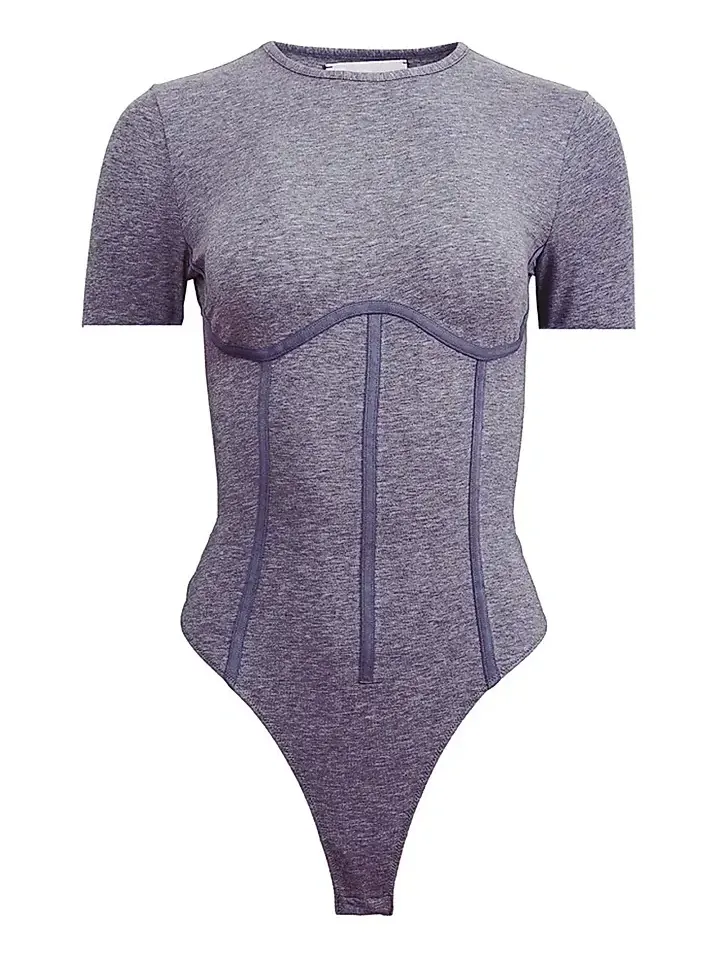 Women's Stretch Cotton T-Shirt Bodysuit