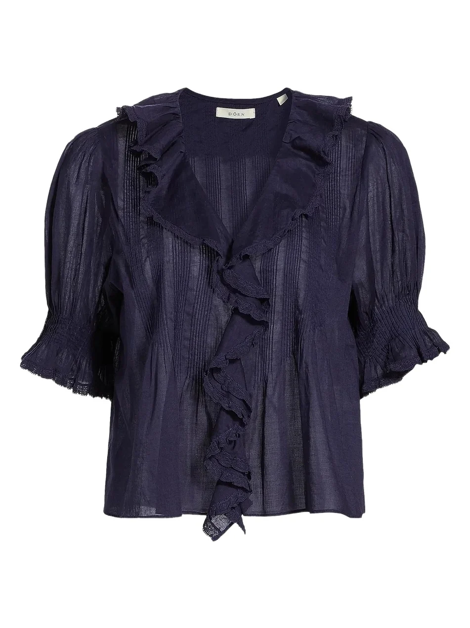 Women's Henri Ruffled Top