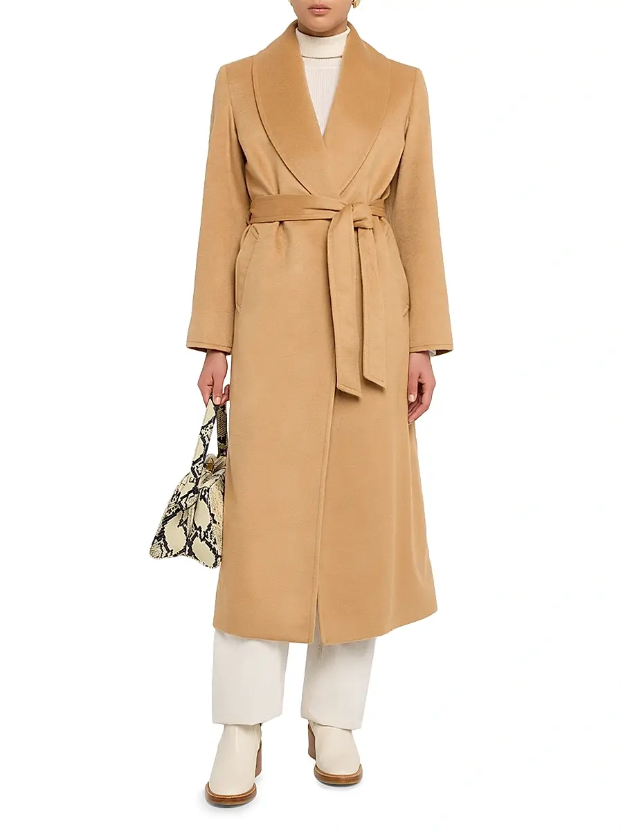 Sofia Cashmere Women's Cashmere Shawl-Collar Coat | Thumbnail 3 Sofia Cashmere Women's Cashmere Shawl-Collar Coat | Thumbnail 3