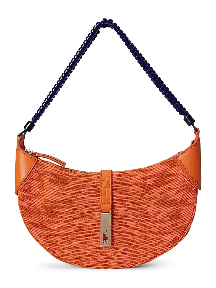 Women's Polo ID Mini Beaded Shoulder Bag