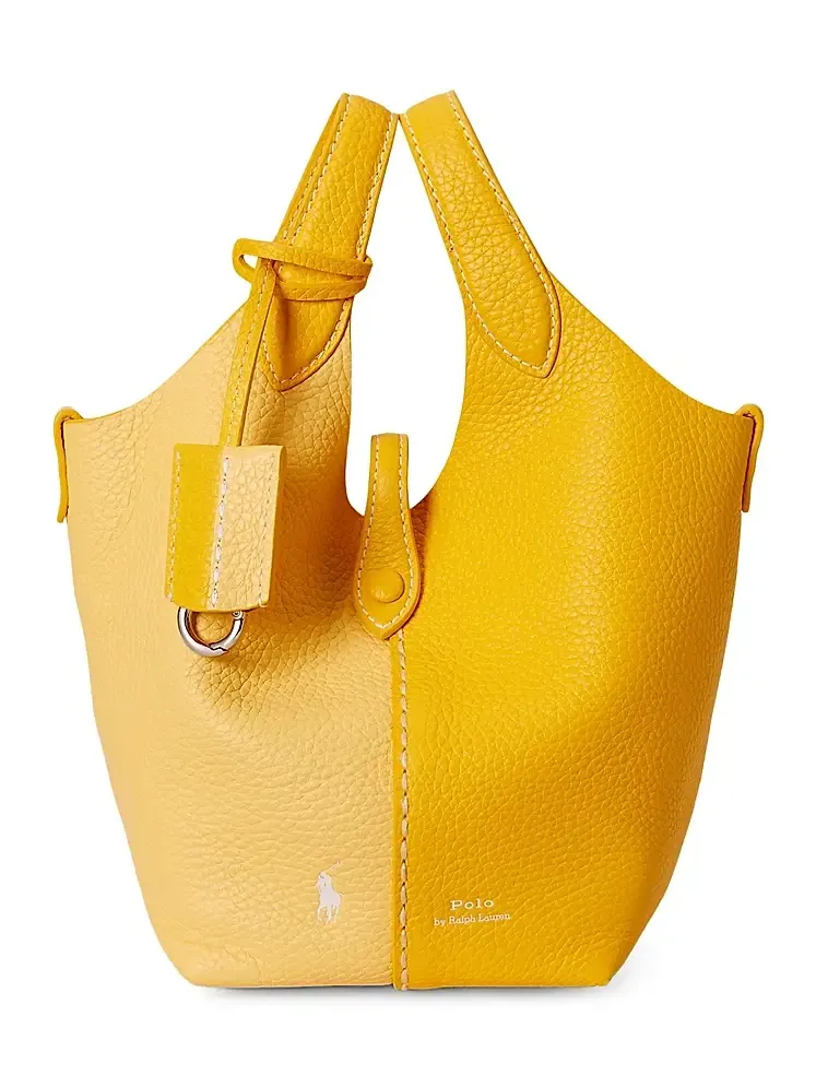 Polo Ralph Lauren Women's Polo Play Small Leather Tote Bag