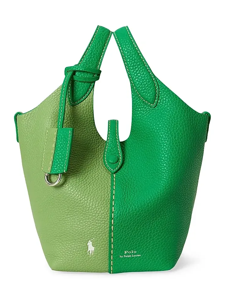 Women's Polo Play Small Leather Tote Bag