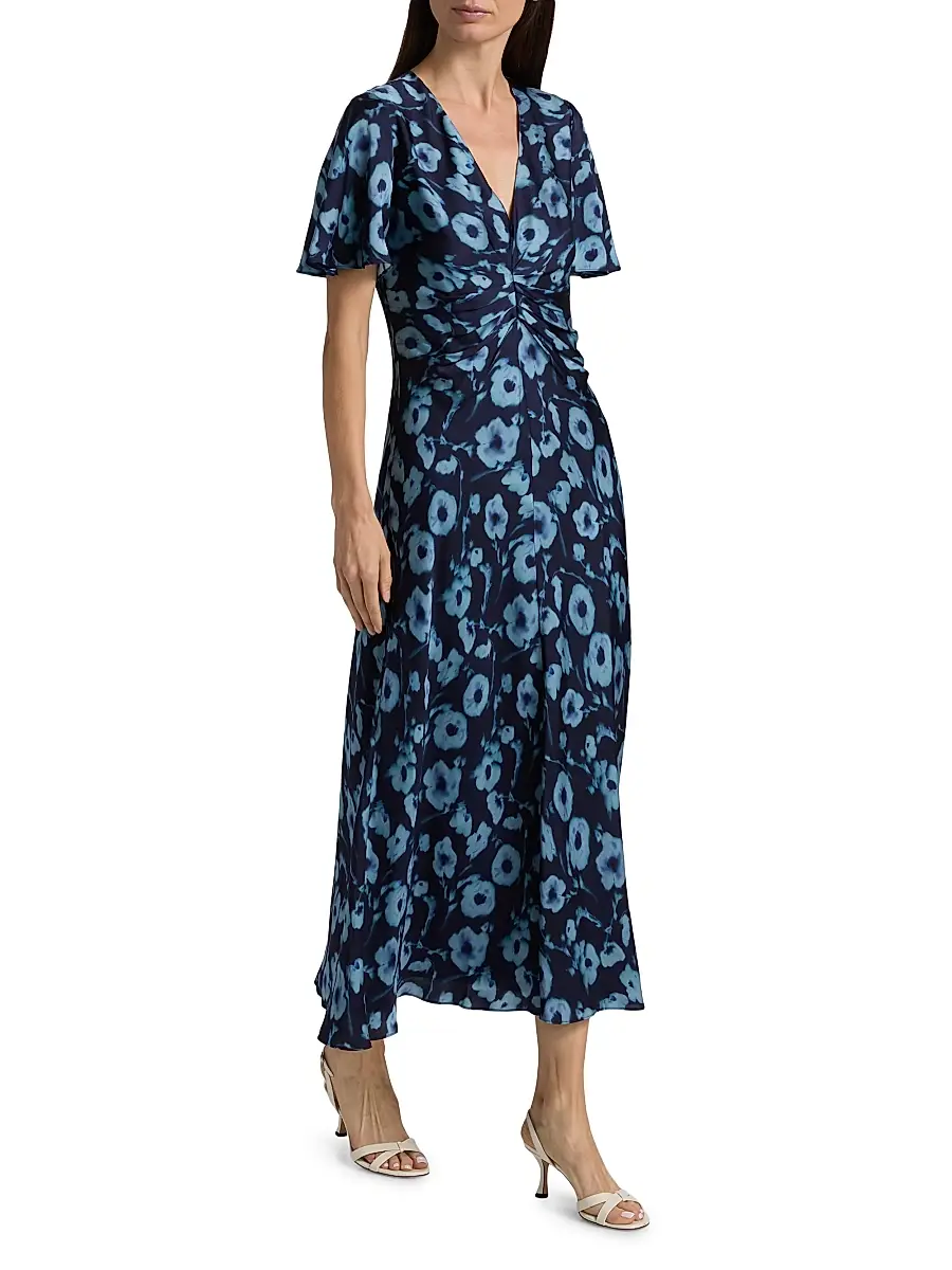 TANYA TAYLOR Women's Daphne Poppy Dot Midi-Dress | Thumbnail 2 TANYA TAYLOR Women's Daphne Poppy Dot Midi-Dress | Thumbnail 2