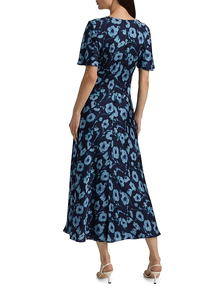 TANYA TAYLOR Women's Daphne Poppy Dot Midi-Dress | Thumbnail 5 TANYA TAYLOR Women's Daphne Poppy Dot Midi-Dress | Thumbnail 5