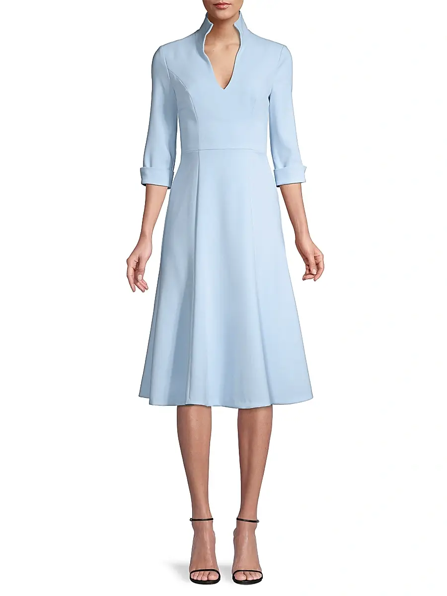 BLACK HALO Women's Kensington Fit & Flare Dress - Maliblue | Thumbnail 3