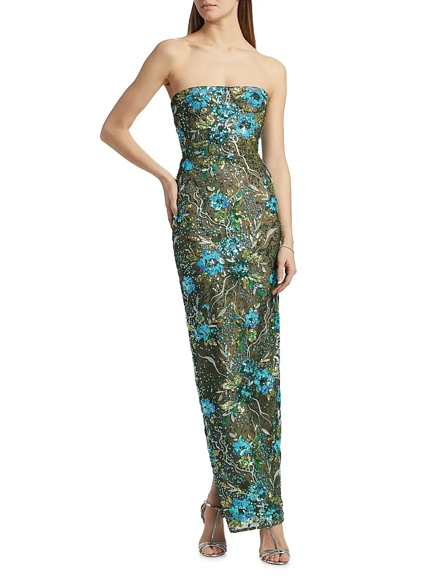 Bronx and Banco Women's Dahlia Sequin Sheath Maxi Dress | Thumbnail 2 Bronx and Banco Women's Dahlia Sequin Sheath Maxi Dress | Thumbnail 2