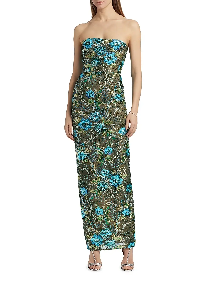 Bronx and Banco Women's Dahlia Sequin Sheath Maxi Dress | Thumbnail 3 Bronx and Banco Women's Dahlia Sequin Sheath Maxi Dress | Thumbnail 3