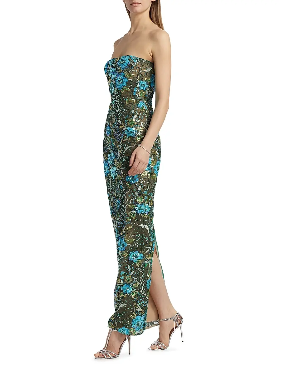 Bronx and Banco Women's Dahlia Sequin Sheath Maxi Dress | Thumbnail 4 Bronx and Banco Women's Dahlia Sequin Sheath Maxi Dress | Thumbnail 4