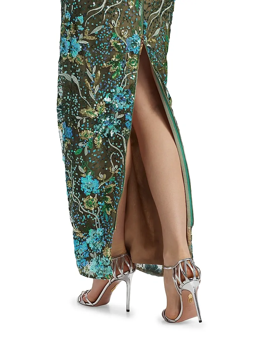 Bronx and Banco Women's Dahlia Sequin Sheath Maxi Dress | Thumbnail 6 Bronx and Banco Women's Dahlia Sequin Sheath Maxi Dress | Thumbnail 6