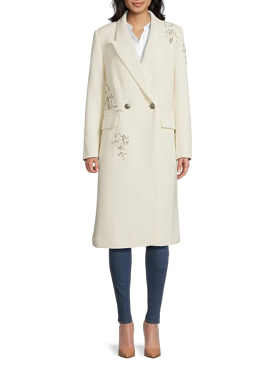 Kobi Halperin Women's Mayer Double-Faced Wool Double-Breasted Coat | Thumbnail 3