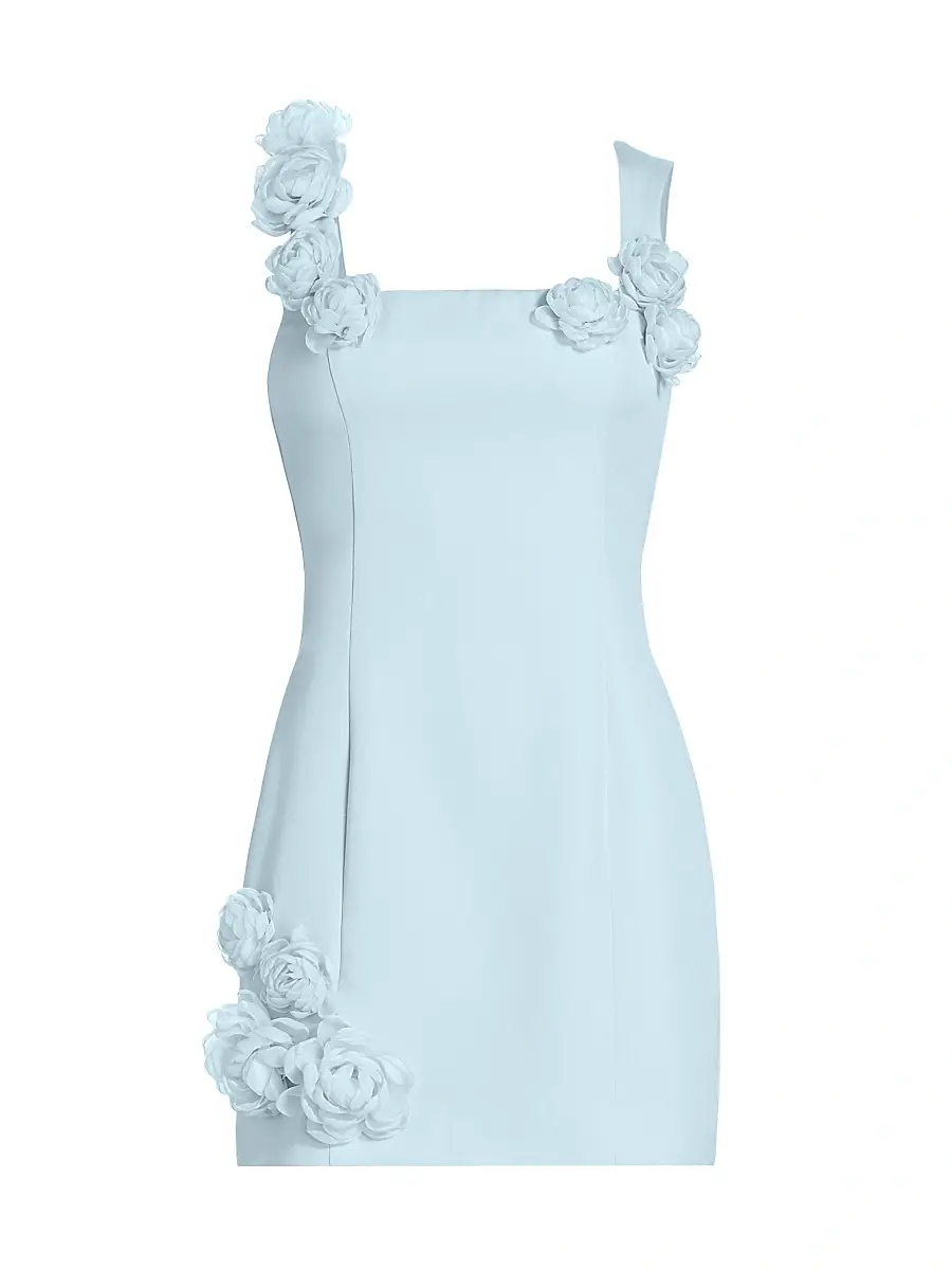 Elliatt Women's Trompe Minidress - Baby Blue | Image 1 Elliatt Women's Trompe Minidress - Baby Blue | Image 1
