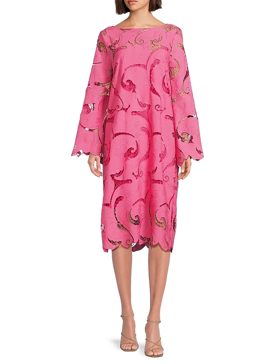 Ungaro Women's Jackie Guipure Lace Midi-Dress | Thumbnail 2 Ungaro Women's Jackie Guipure Lace Midi-Dress | Thumbnail 2