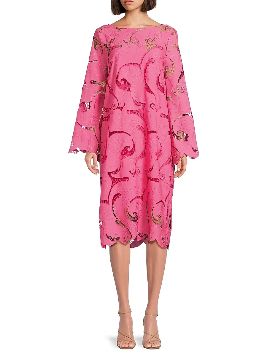 Ungaro Women's Jackie Guipure Lace Midi-Dress | Thumbnail 3 Ungaro Women's Jackie Guipure Lace Midi-Dress | Thumbnail 3