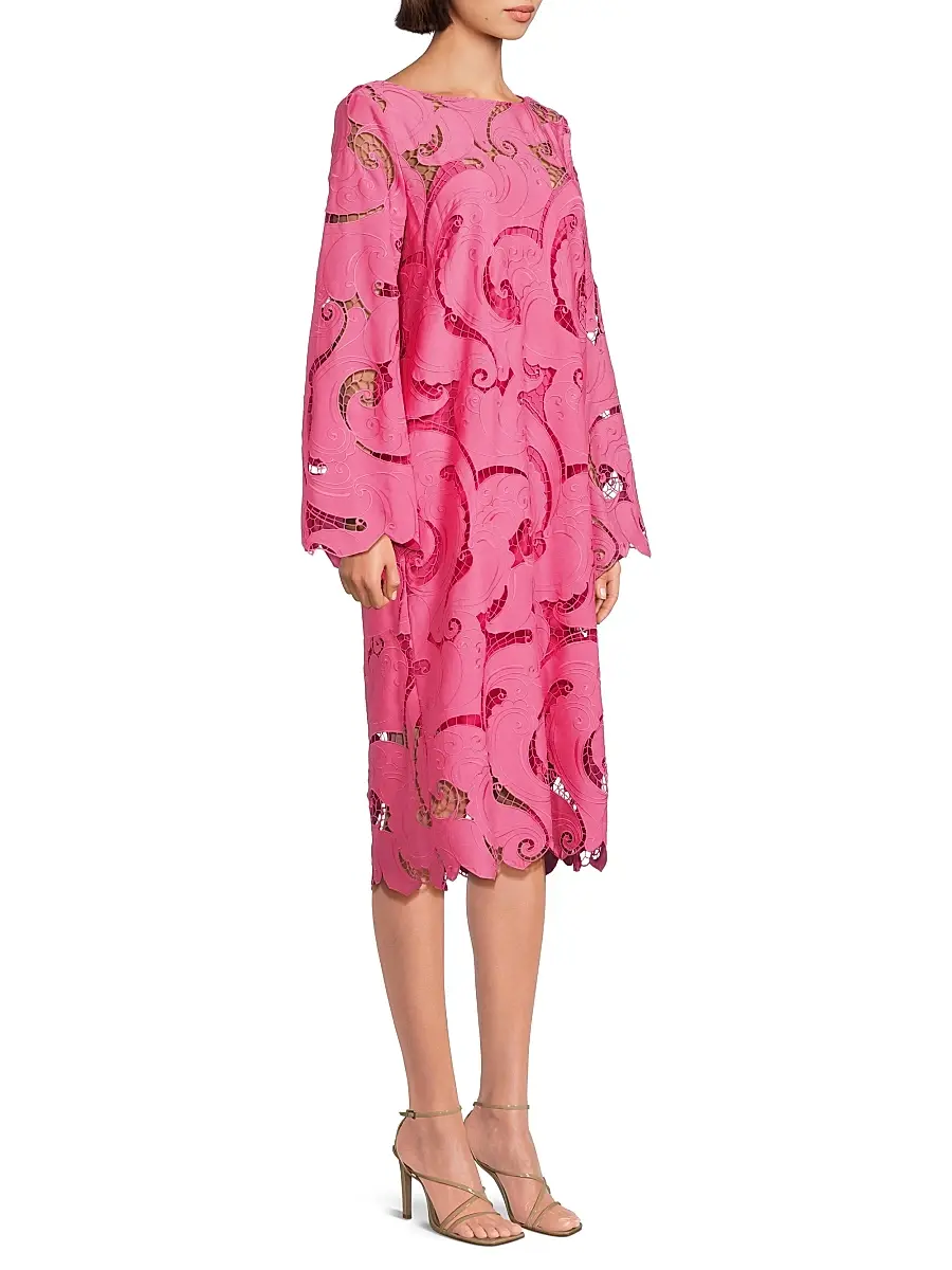 Ungaro Women's Jackie Guipure Lace Midi-Dress | Thumbnail 4 Ungaro Women's Jackie Guipure Lace Midi-Dress | Thumbnail 4