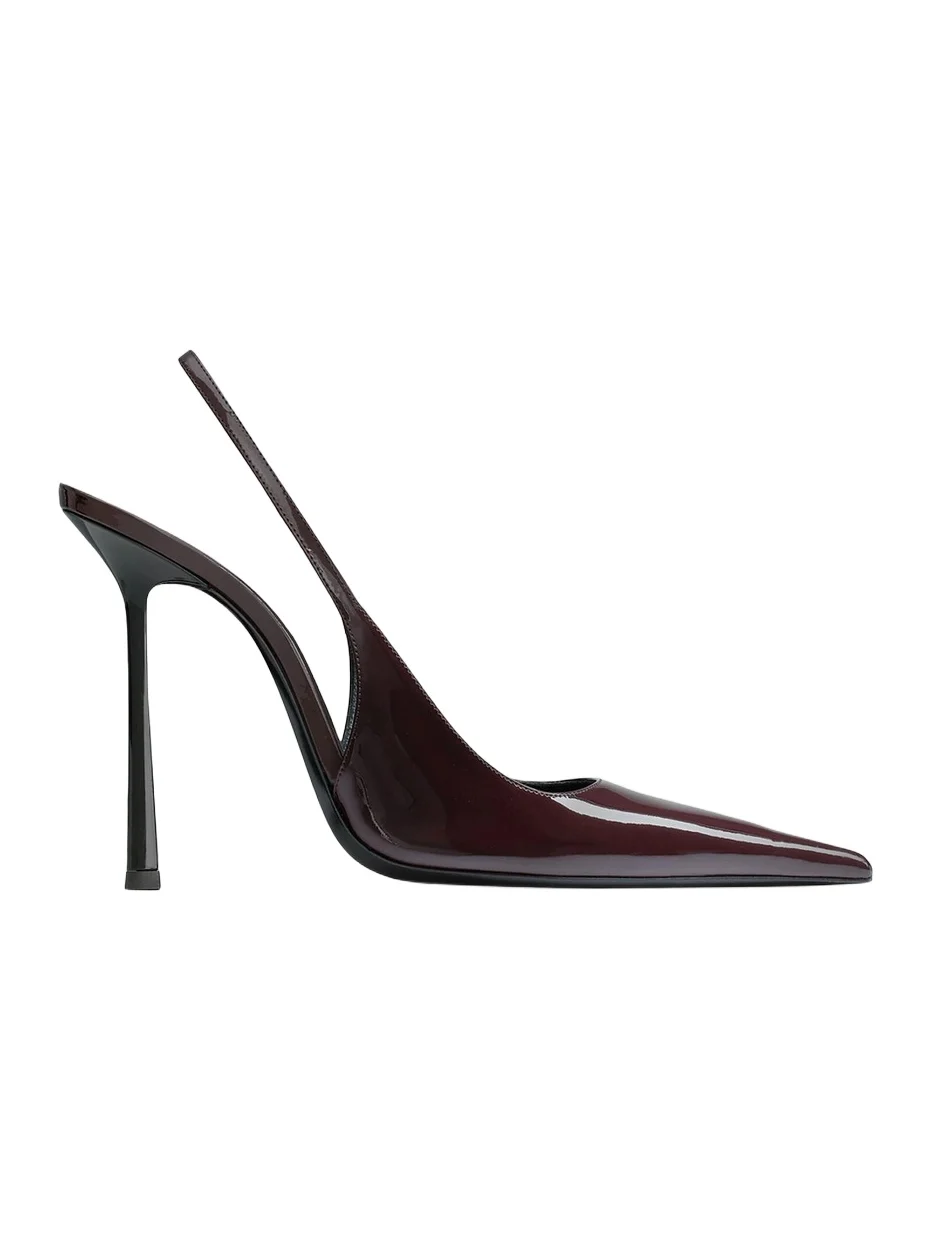 Women's Vendome Slingback Pumps in Patent Leather - Marron Glace Women's Vendome Slingback Pumps in Patent Leather - Marron Glace