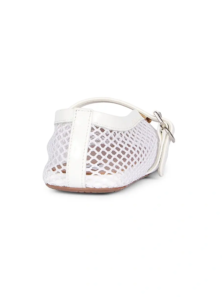 Alaïa Women's Ballerina Strap Fishnet Flats | Thumbnail 3 Alaïa Women's Ballerina Strap Fishnet Flats | Thumbnail 3