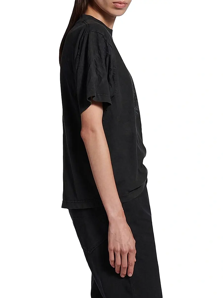 Balenciaga Women's Kittycat Medium Fit T-Shirt | Thumbnail 4