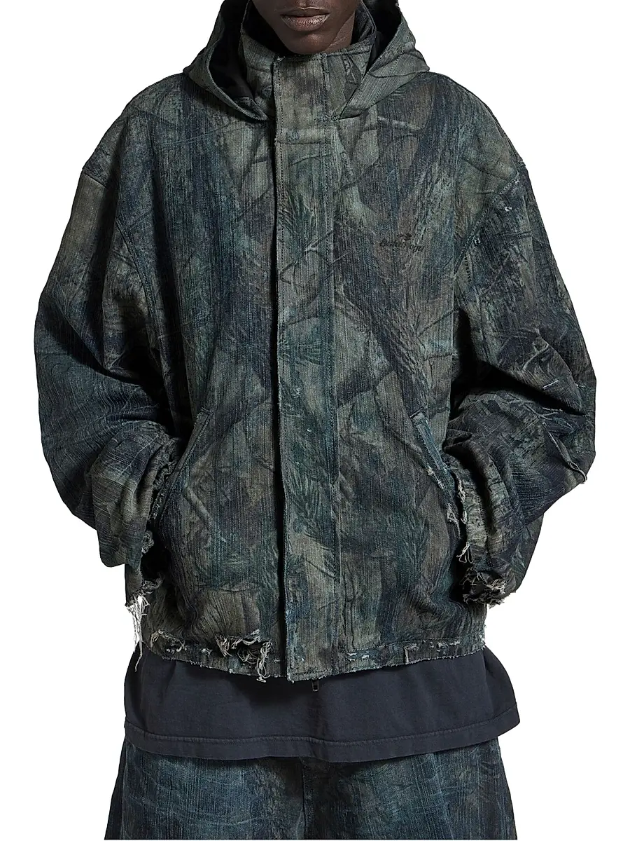 Balenciaga Men's Hooded Workwear Jacket | Thumbnail 2 Balenciaga Men's Hooded Workwear Jacket | Thumbnail 2