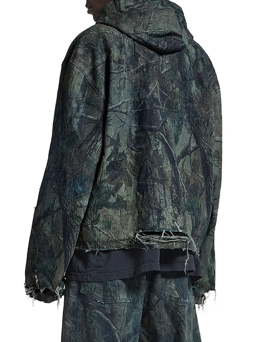 Balenciaga Men's Hooded Workwear Jacket | Thumbnail 3 Balenciaga Men's Hooded Workwear Jacket | Thumbnail 3