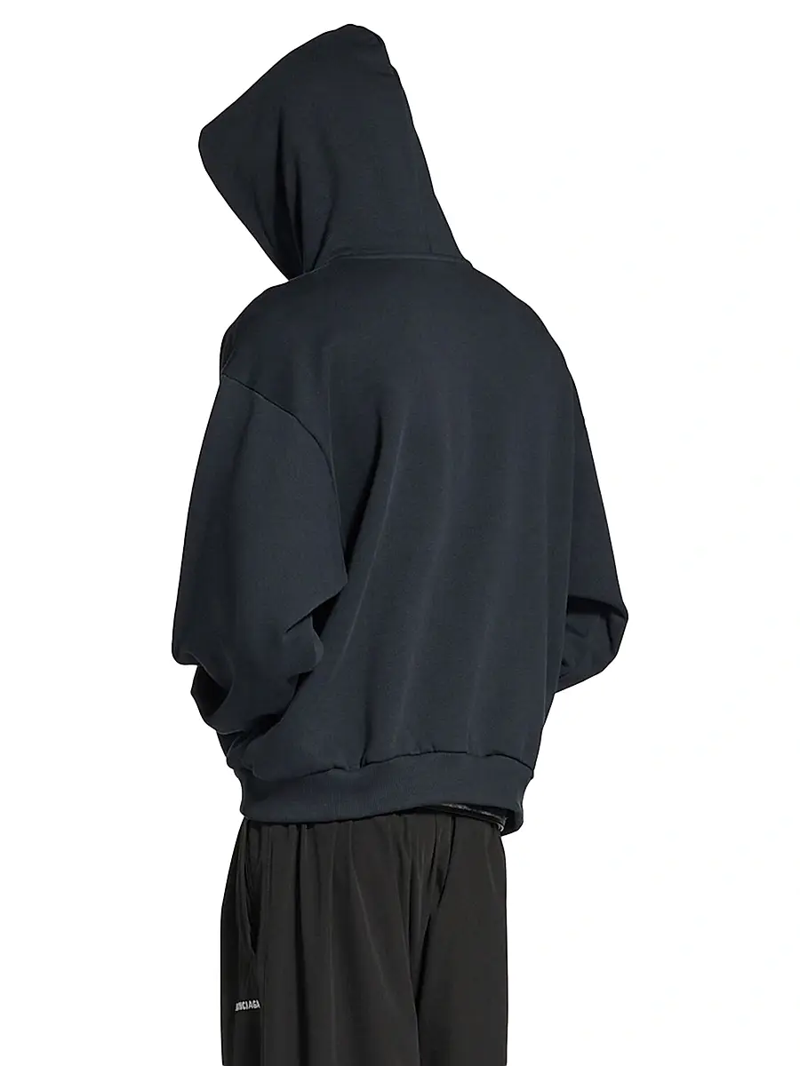 Balenciaga Men's Nano Medium Fit Hoodie | Thumbnail 5