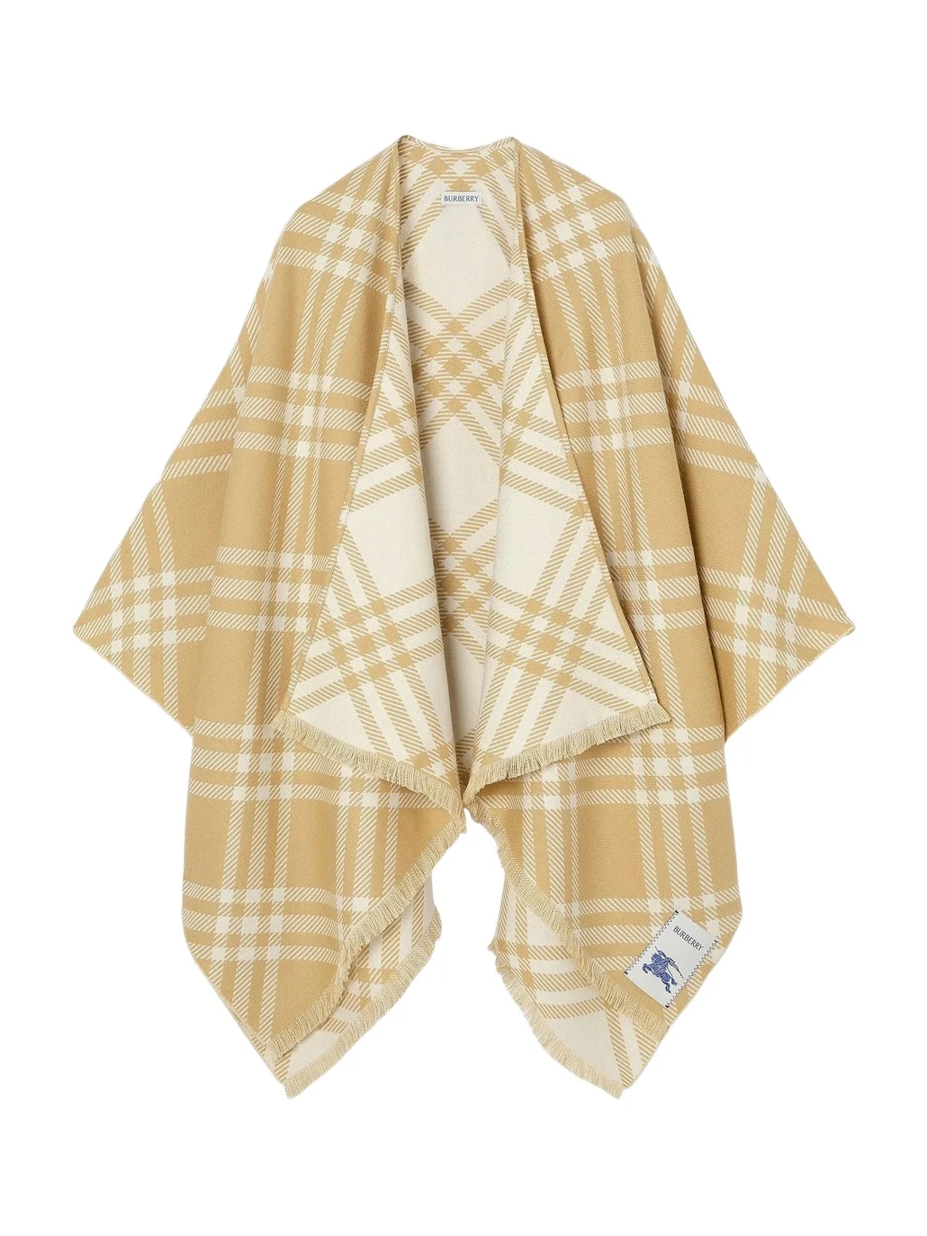 Burberry Women's Check Wool-Cashmere-Silk Cape