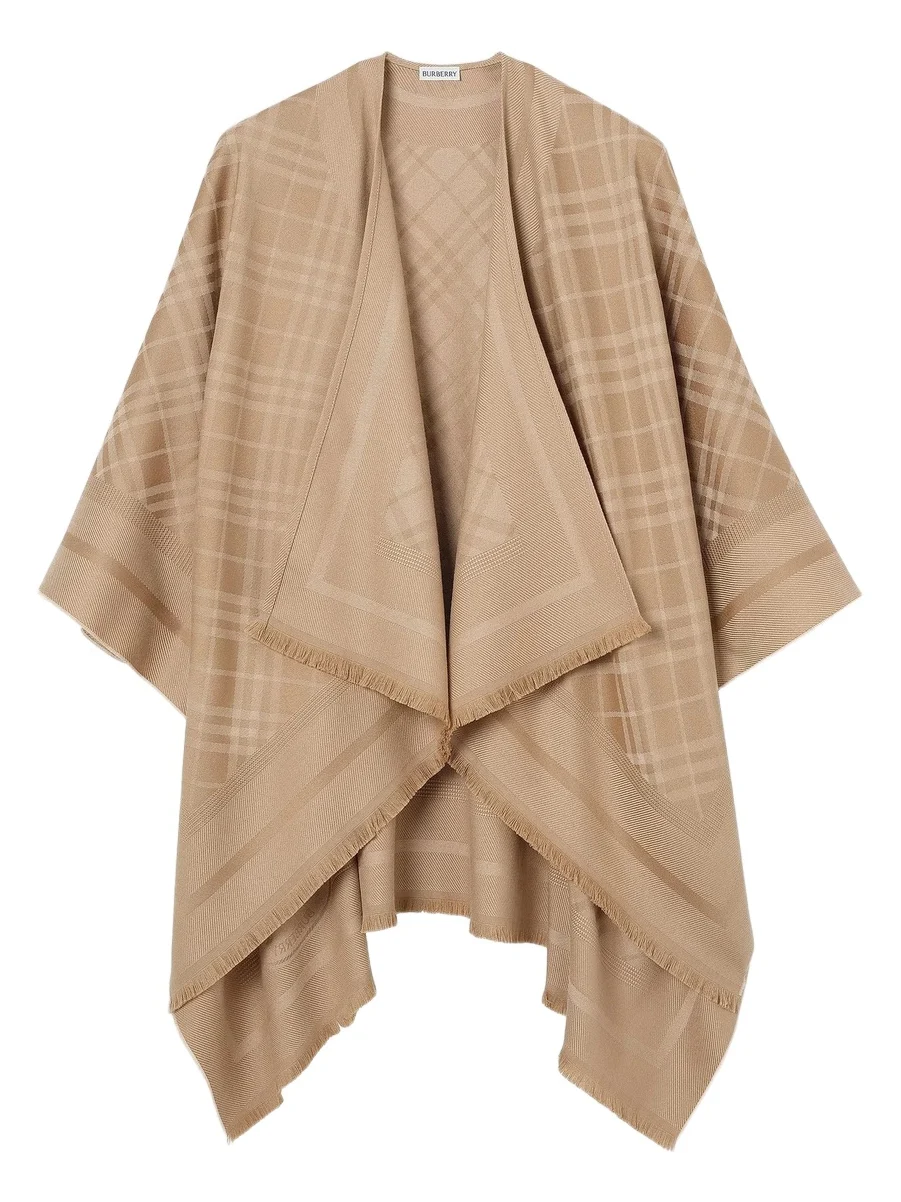 Burberry Women's Signature Check Wool-Cashmere Cape