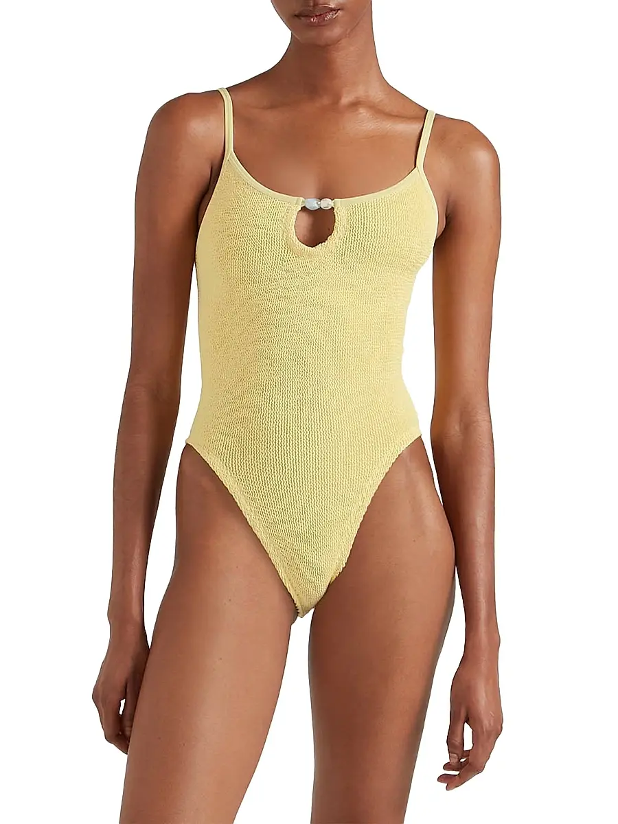 Hunza G Women's Mia Beaded One-Piece Swimsuit | Thumbnail 3 Hunza G Women's Mia Beaded One-Piece Swimsuit | Thumbnail 3